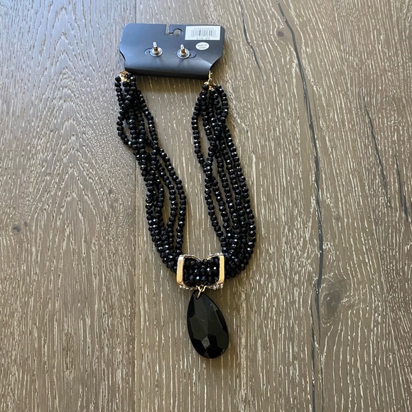 Designs by Jil black beaded necklace - Picture 3 of 4
